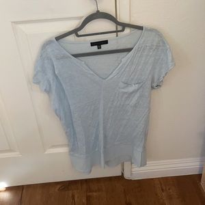 Blue v neck